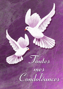 Colombes en vol pour un doux hommage